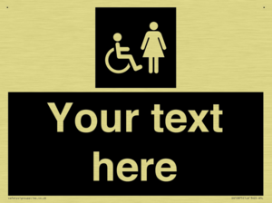 Custom information: black panel disabled and female